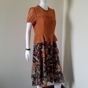 Stylish Multicolor Floral Dress